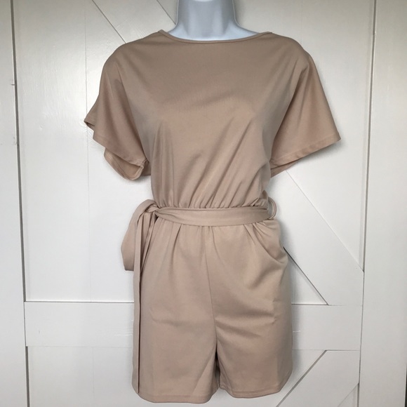 NWOT Khaki color casual jumpsuit romper - Picture 4 of 4